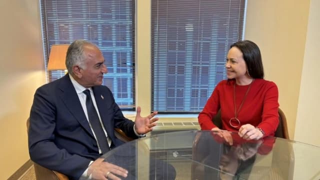 Machado se reúne con el príncipe heredero de Irán y aborda el futuro de Venezuela e Irán