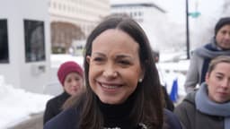 Machado dijo que están trabajando en "una transición real" en Venezuela tras reunión con Marco Rubio