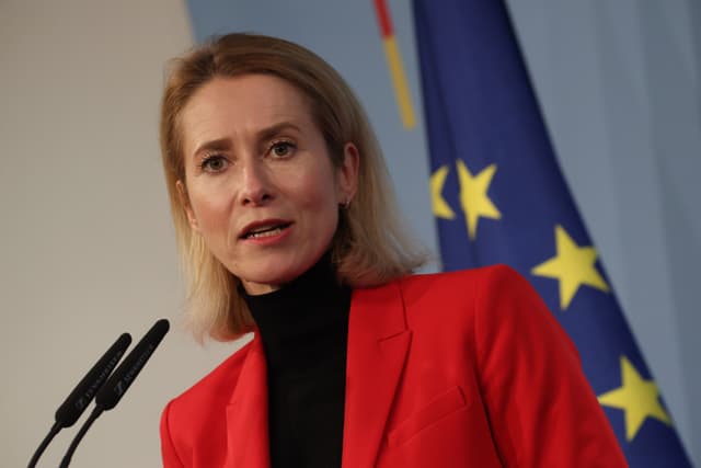 La alta representante de la Unión Europea para Asuntos Exteriores y Política de Seguridad, Kaja Kallas, el 13 de enero de 2026 en Berlín, Alemania. (Sean Gallup/Getty Images)