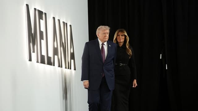 Trump y la primera dama asisten al estreno de "Melania" en Washington
