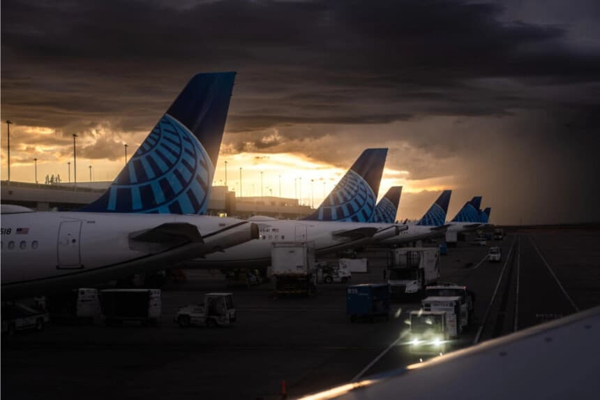 Aviones en el Aeropuerto Internacional de Denver, en Denver, Colorado, el 13 de septiembre de 2025. (Madalina Kilroy/The Epoch Times)