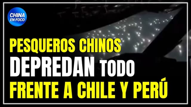 600 pesqueros chinos forman muralla flotante frente a Perú y Chile: Depredan todo a su paso