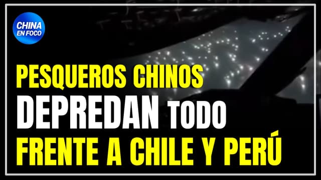 600 pesqueros chinos forman muralla flotante frente a Perú y Chile: Depredan todo a su paso