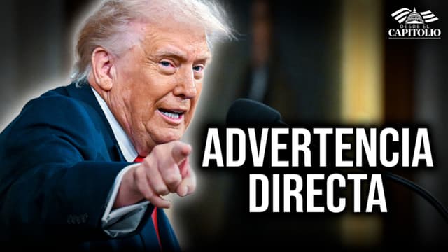 Trump reta a demócratas a ponerse de pie: "Deberían estar avergonzados"