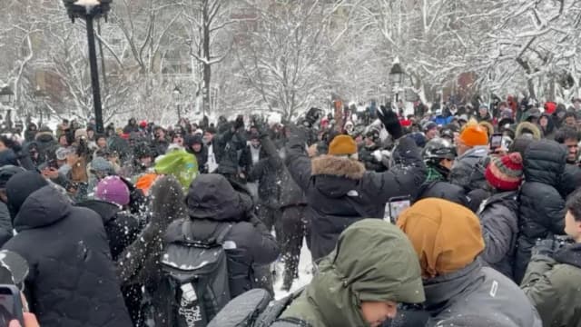 Fiscalía retira cargos por agresión contra hombre detenido por lanzar bolas de nieve a la policía de NY