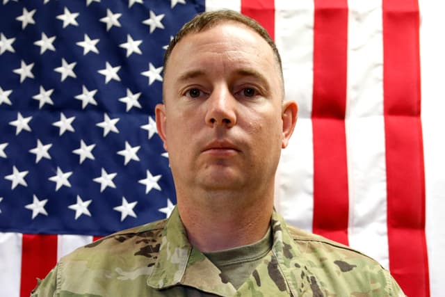 Mayor Jeffrey R. O'Brien, de 45 años, de Indianola, Iowa, en esta foto del 16 de mayo de 2025. (U.S. Amy vía AP)