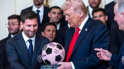 Así fue el encuentro entre Trump y Messi en la Casa Blanca