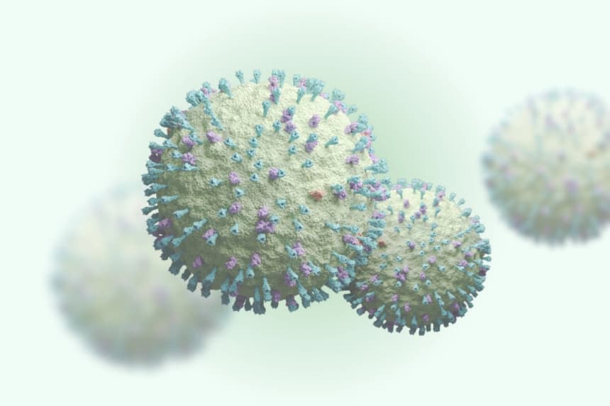 Representación de un virus respiratorio. (joshimerbin/Shutterstock)
