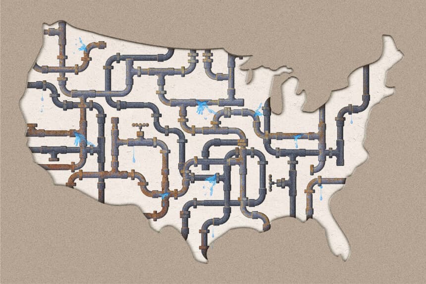Las ciudades estadounidenses se enfrentan a la escasez de agua en medio de una infraestructura en ruinas