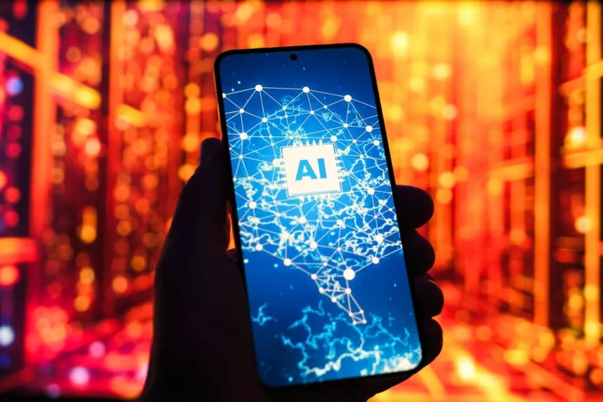 En esta ilustración fotográfica del 16 de mayo de 2025 se muestra la pantalla de un teléfono con el logotipo de una IA. A medida que evoluciona el panorama de los sistemas de IA autónomos, crece la preocupación de que la tecnología se esté volviendo cada vez más estratégica o engañosa en determinadas condiciones. (Oleksii Pydsosonnii/The Epoch Times)