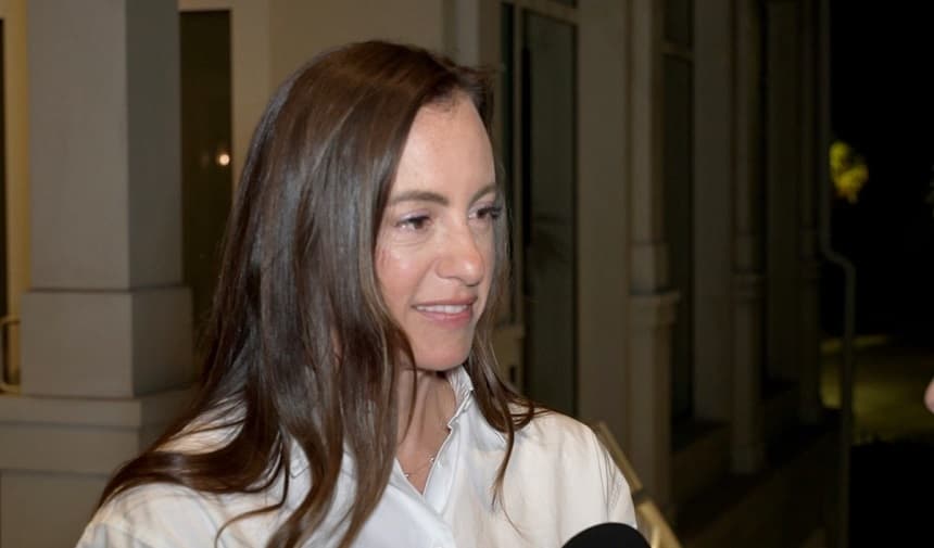 La representante estatal electa de Florida, Emily Gregory, en North Palm Beach, Florida, el 24 de marzo de 2026, en un fotograma de un video. (CNN/The Epoch Times)
