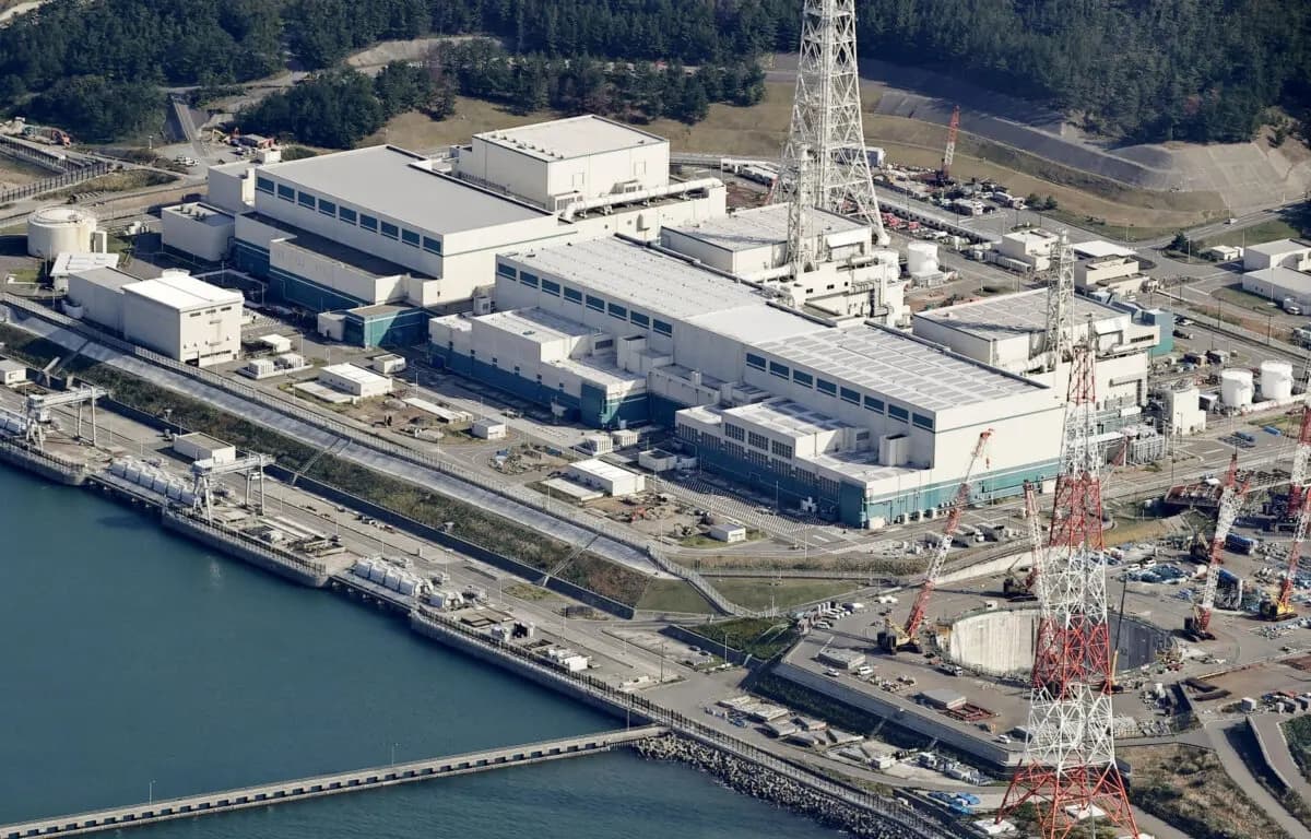 Central nuclear de Kashiwazaki-Kariwa en Kashiwazaki, prefectura de Niigata, Japón, el 7 de noviembre de 2025. (Kyodo vía Reuters)