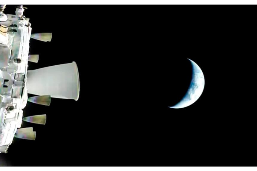 Una vista de la Tierra desde la nave espacial Orión de la NASA mientras orbita sobre el planeta durante el vuelo de prueba Artemis II, el 2 de abril de 2026. (NASA vía AP)