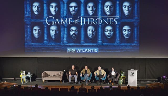 Juego de Tronos: De la página a la pantalla, parte del cuarto día de Advertising Week Europe 2016 en Picturehouse Central, en Londres, Inglaterra, el 21 de abril de 2016. (Jeff Spicer/Getty Images para Advertising Week Europe)