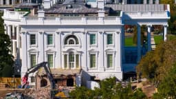 Corte de Apelaciones permite que continúe la obra del salón de baile de la Casa Blanca por ahora
