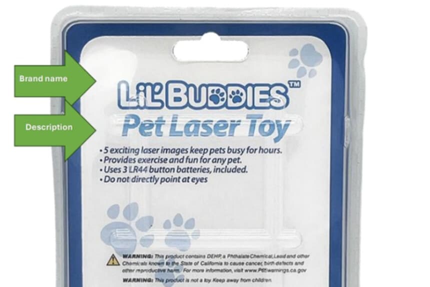 La Comisión de Seguridad de Productos de Consumo retiró del mercado 51,160 unidades del juguete láser para mascotas Lil' Buddies, fabricado por JC Sales, el 16 de abril. (JC Sales).