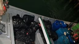 Incautan 1678 libras de cocaína y marihuana en embarcación en el Pacífico Oriental