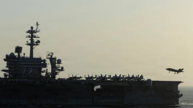 Tres portaaviones estadounidenses operan en Medio Oriente por primera vez en más de dos décadas