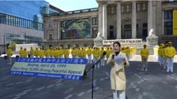 "Resistencia pacífica": practicantes de Falun Gong conmemoran el 27.º aniversario de la manifestación en Beijing