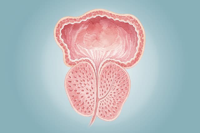 La próstata agrandada es la afección más común en hombres mayores. (Ilustración de The Epoch Times, Shutterstock).