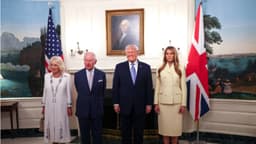 El rey Carlos y la reina Camilla son recibidos por el presidente Trump y la primera dama