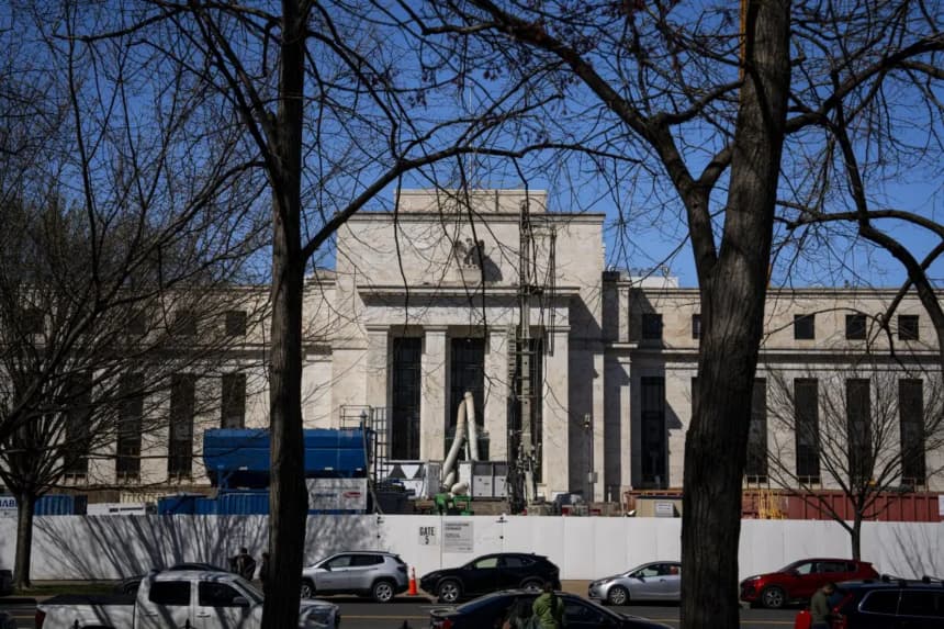 El edificio del Sistema de la Reserva Federal en Washington, el 25 de marzo de 2024. (Madalina Vasiliu/The Epoch Times)