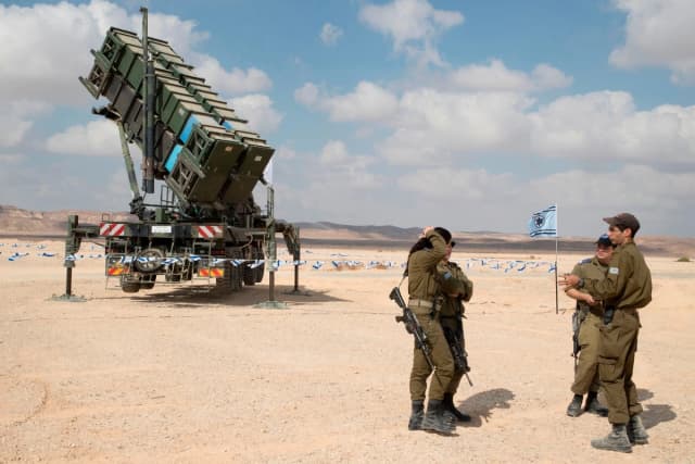 Imagen de archivo de un lanzamisiles Patriot en la base aérea de Ovda, al norte de la ciudad israelí de Eilat, el 8 de noviembre de 2017. Jack Guez/AFP vía Getty Images