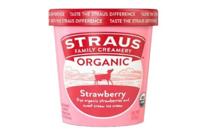 Un producto de helado retirado del mercado de Straus Family Creamery. (Cortesía de la FDA)
