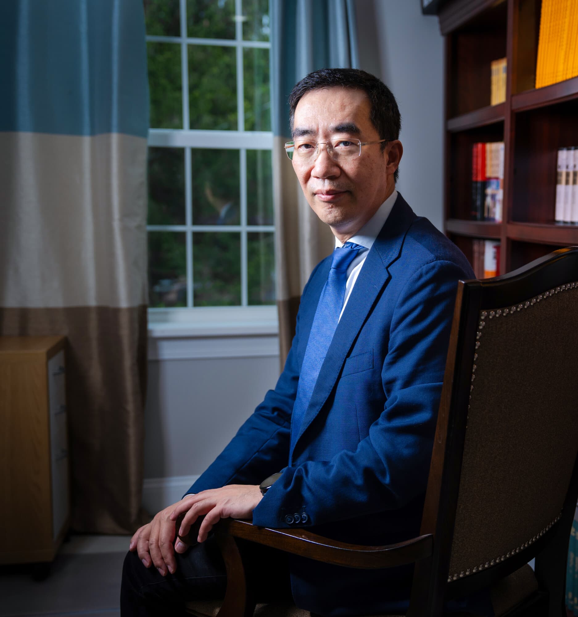 Zhang Tianliang, investigador principal del Instituto Consilium y profesor del Fei Tian College, en Cuddebackville, Nueva York, el 10 de mayo de 2026. (Samira Bouaou/The Epoch Times)