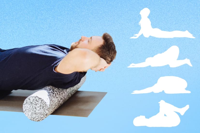 Rutina de 10 minutos para aliviar la rigidez matutina de la espalda. (Ilustración de The Epoch Times, Shutterstock).