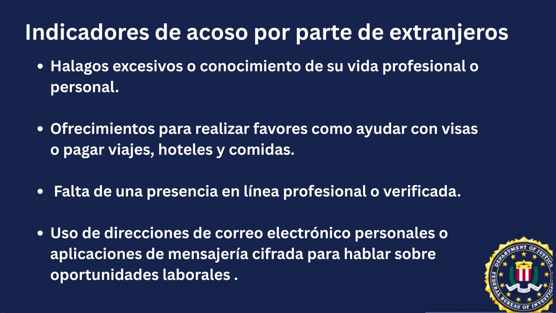 Indicios de objetivo extranjero. (Cortesía del FBI Norfolk).