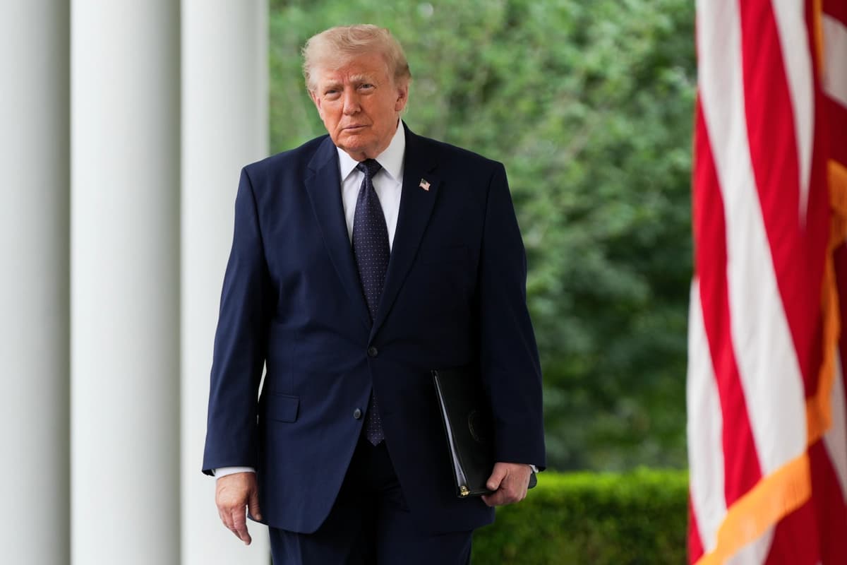 El presidente Donald Trump en la Casa Blanca, el 6 de julio de 2026. (Julia Demaree Nikhinson/AP Photo)