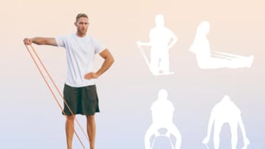 12 ejercicios con banda elástica para fortalecer la parte inferior del cuerpo