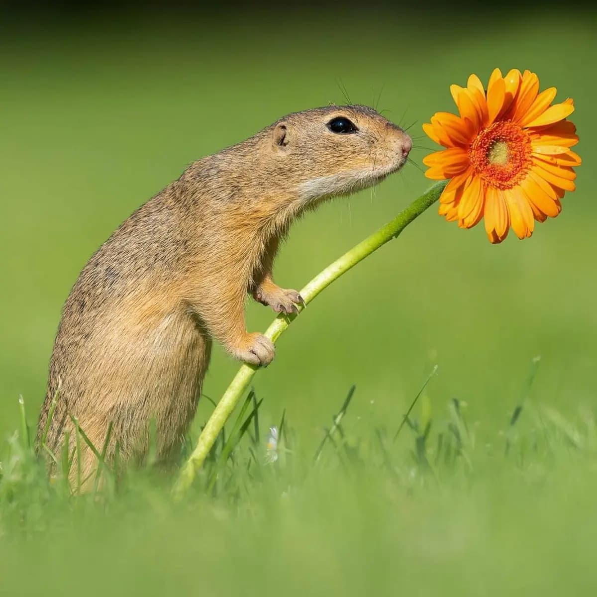 Las fotos de Van Duijn de ardillas olisqueando flores en las afueras de Viena se volvieron virales y llamaron la atención de medios de comunicación tan lejanos como Nueva York. (Cortesía de Dick van Duijn)