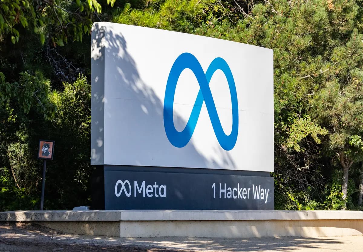 <em>Oficinas de Meta en Menlo Park, California, el 31 de julio de 2025. (John Fredricks/The Epoch Times).</em>