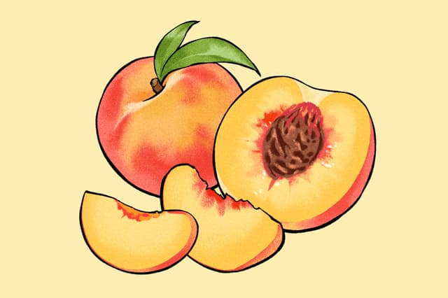 Duraznos: una fuente inesperada de carotenoides que beneficia a los ojos y la piel. (Ilustración de Ran/ The Epoch Times).