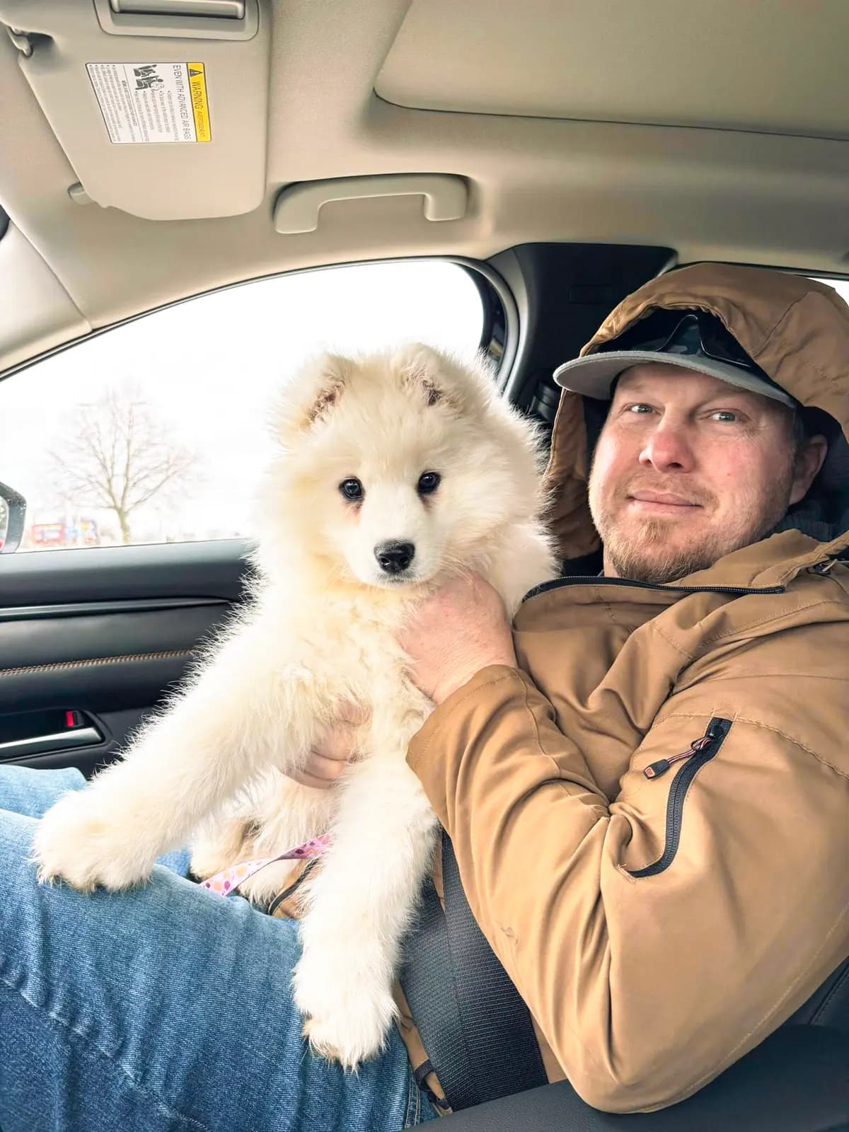 Cookie es una cachorrita del mismo refugio. Ahora está en Carolina del Norte con un samoyedo y un pitbull. (Timothy Gebhart)