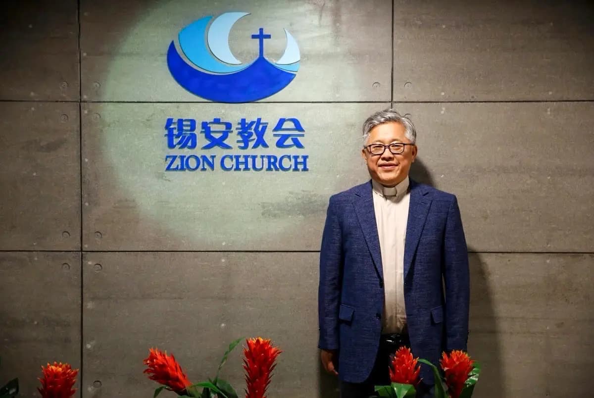 El fundador de la Iglesia Zion, Ezra Jin, en Beijing en 2018. (Cortesía de Grace Jin Drexel).