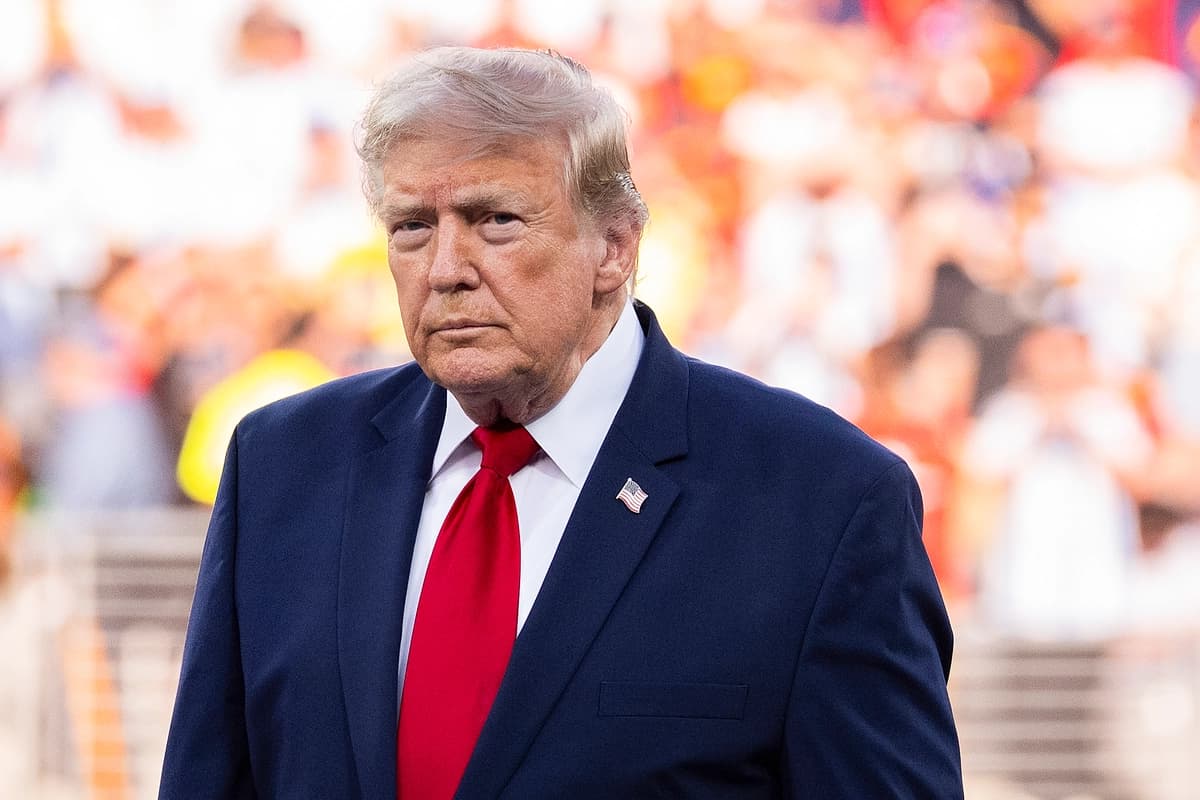 El presidente Donald Trump en Nueva Jersey, el 19 de julio de 2026. (David Ramos/Getty Images)
