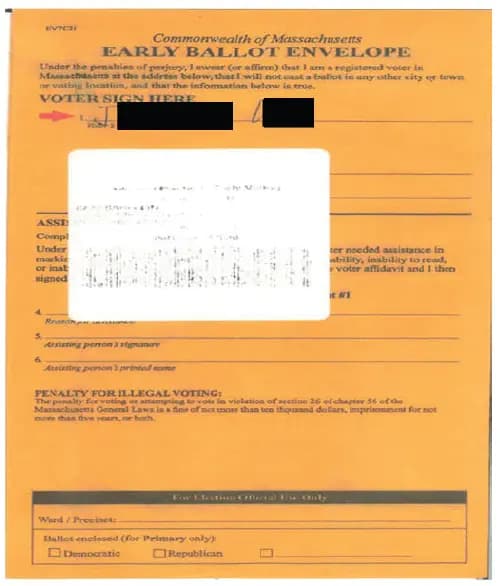 Una captura de pantalla de documentos de la corte federal en el caso de fraude electoral contra Yupeng Sun, un ciudadano chino acusado en Massachusetts el 19 de agosto de 2026. (Departamento de Justicia de EE. UU./Captura de pantalla vía The Epoch Times)