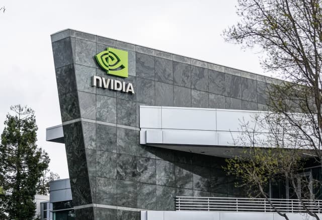 La sede de Nvidia en Santa Clara, California, el 5 de febrero de 2024. (Justin Sullivan/Getty Images).
