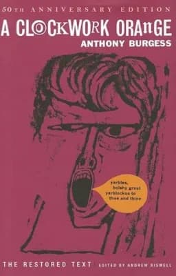 La edición de 2012 de "La naranja mecánica", de Anthony Burgess, utiliza la imagen original de la sobrecubierta de 1962. (W.W. Norton & Company)