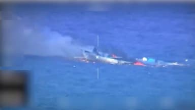 EE. UU. hunde embarcación que reabastecía de combustible al narco en aguas del Pacífico