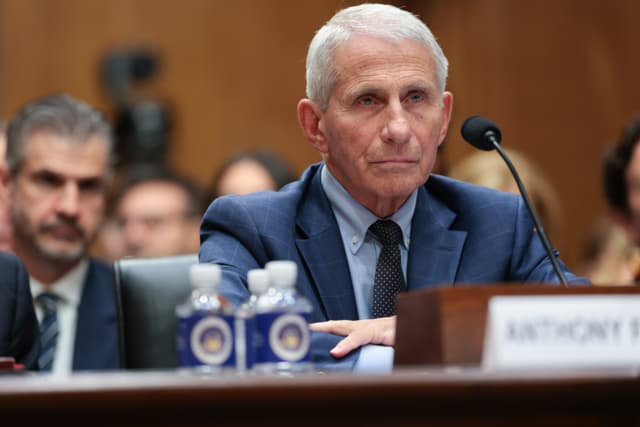 El exdirector del Instituto Nacional de Alergias y Enfermedades Infecciosas (NIAID), Anthony Fauci, testifica ante la audiencia del Comité de Seguridad Nacional y Asuntos Gubernamentales del Senado el 29 de julio de 2026 en Washington, DC. (Anna Moneymaker/Getty Images)