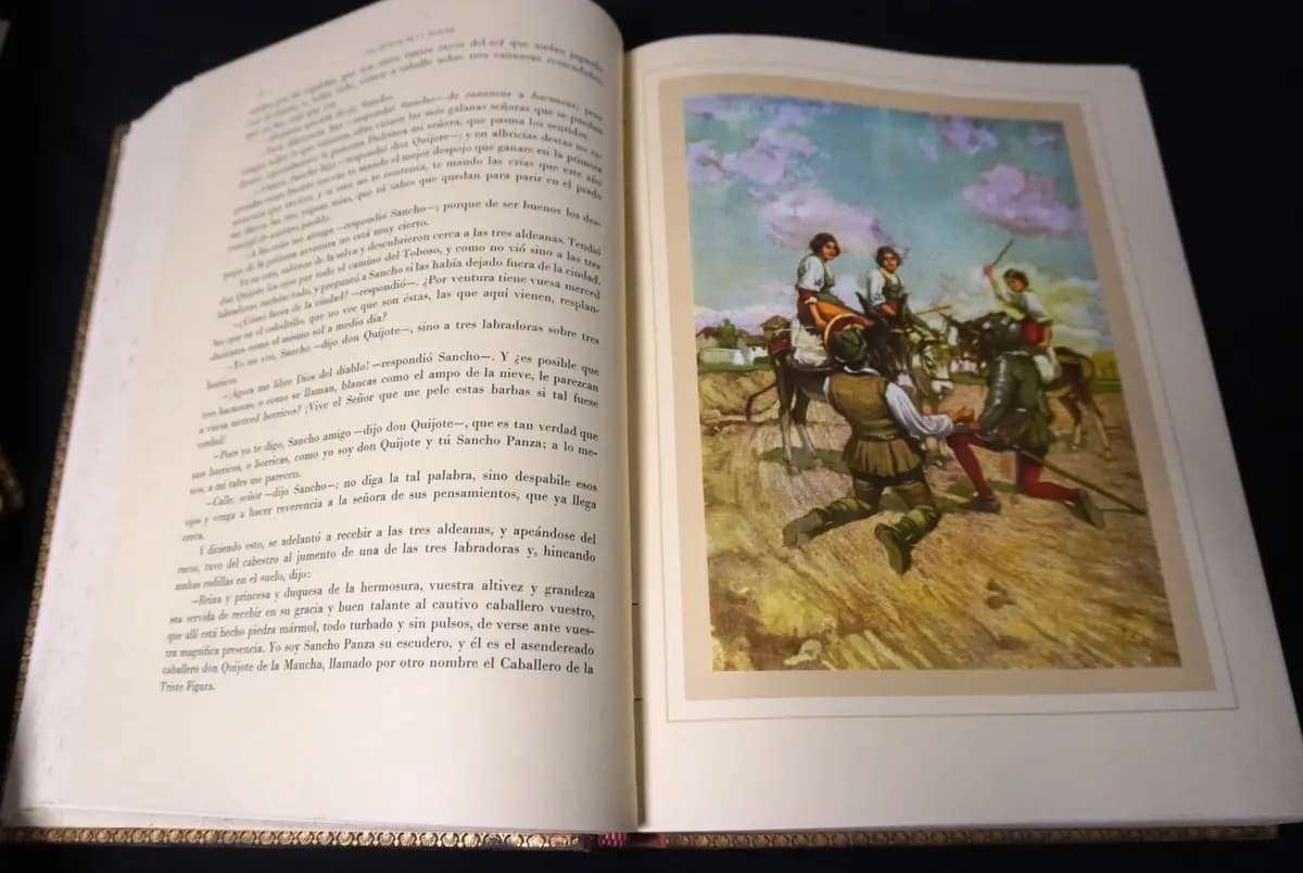 Una réplica de "Don Quijote" original de Miguel de Cervantes, publicado en dos partes en 1605 y 1615, expuesta en el Instituto Cervantes de Melbourne, Australia, el 13 de agosto de 2026. (Cortesía de Minh Anh)