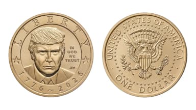Casa de la Moneda de EE. UU. inicia venta de monedas con la imagen de Trump