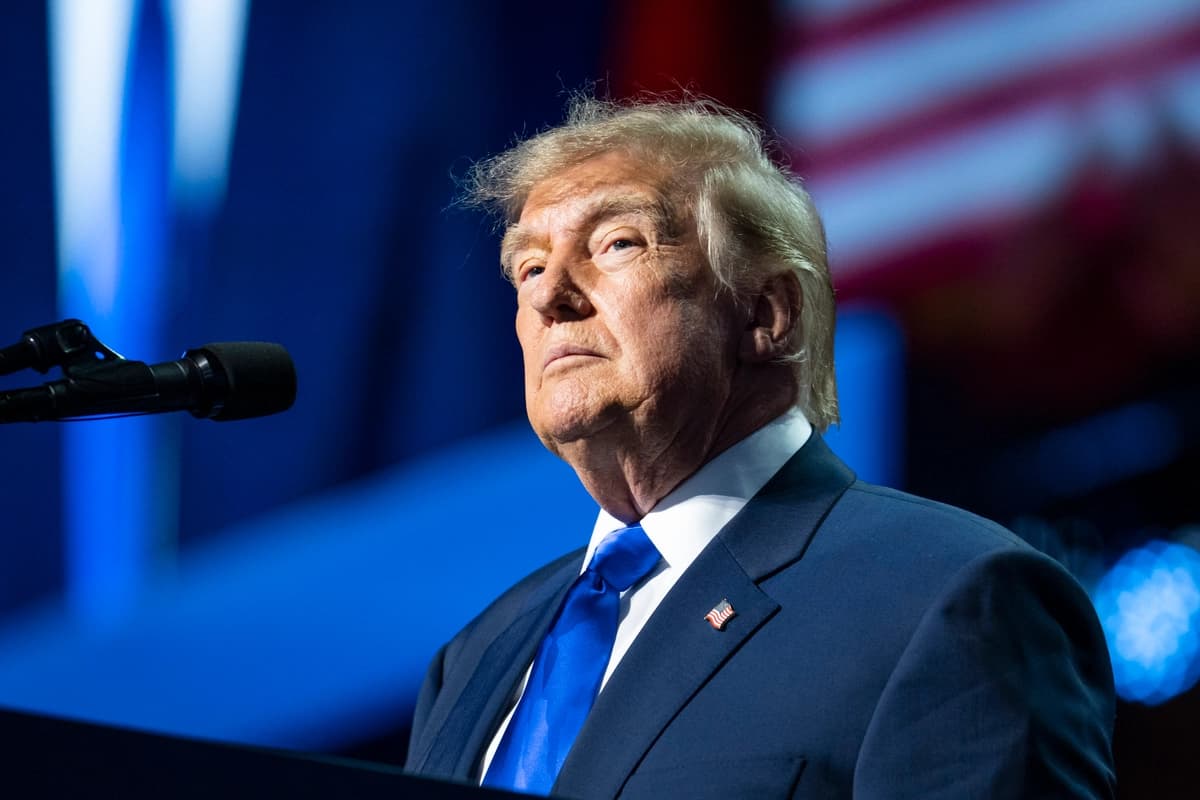 El presidente Donald Trump habla durante la Convención Republicana de Medio término de 2026 en Dallas, el 9 de septiembre de 2026. (Madalina Kilroy/The Epoch Times)
