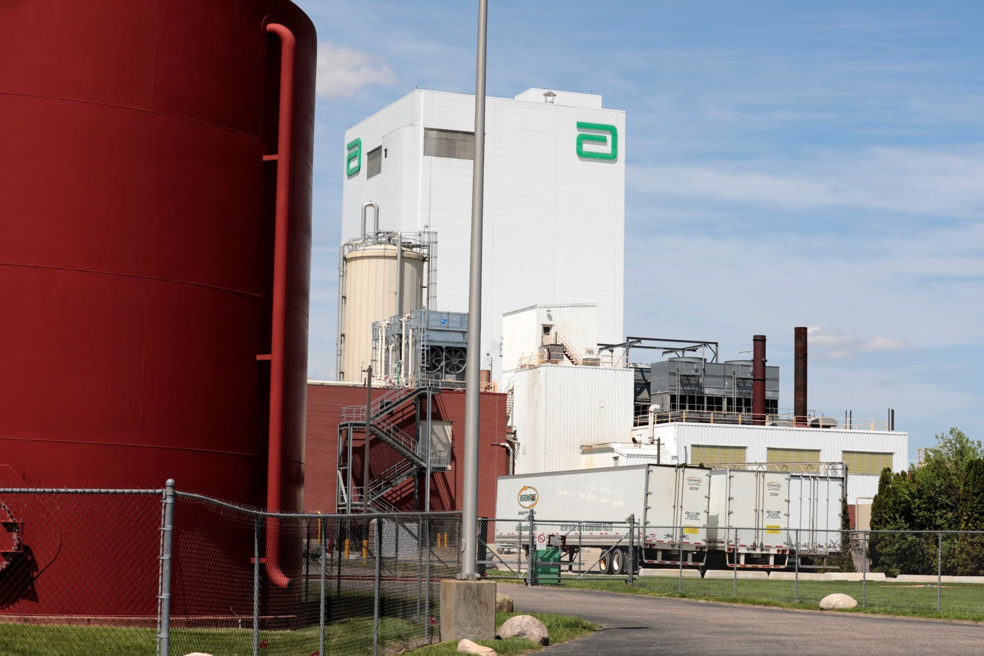 La planta de fabricación de Abbott en Sturgis, Michigan, el 13 de mayo de 2022. (Jeff Kowalsky/AFP vía Getty Images).