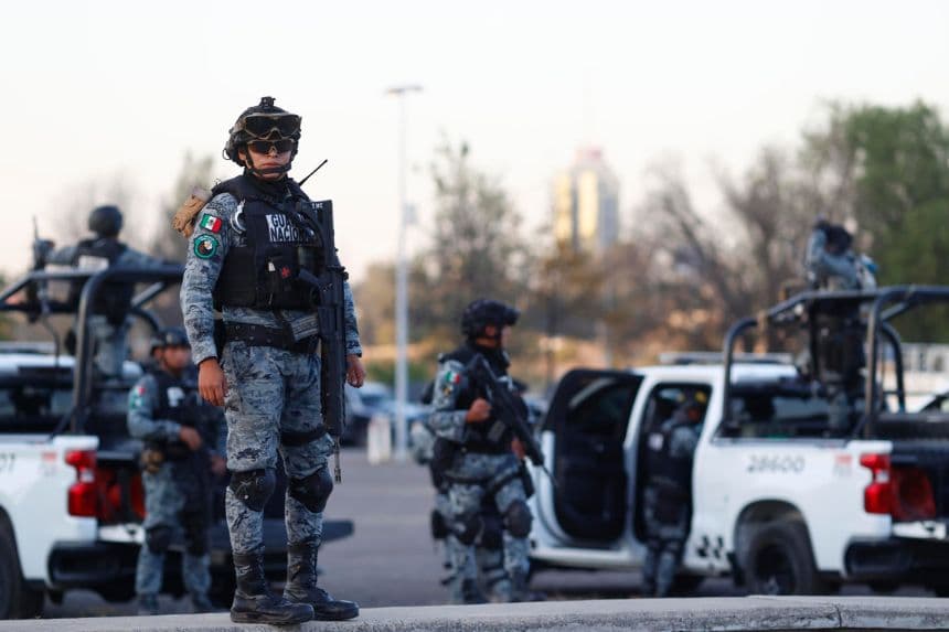 Imagen de archivo de la Guardia Nacional de México. (EFE/ Francisco Guasco)
