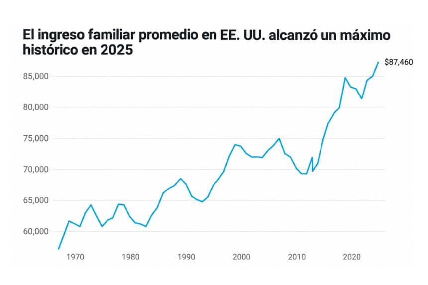 Gráfico: Andrew Moran | The Epoch Times | Fuente: <a href="https://www.census.gov/library/stories/2026/09/median-household-income.html" target="_blank" rel="noopener">Oficina del Censo</a> | Obtener los datos | (Creado con <a href="https://www.datawrapper.de/_/RMwGD/" target="_blank" rel="noopener">Datawrapper</a>).